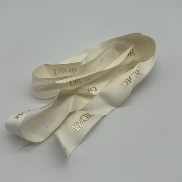 Dior Accessories - Dior Cream & Gold Gift Ribbon